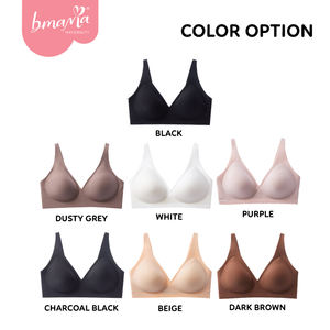 Soutien-gorge push-up sans couture respirant et fin, avec bonnets rembourrés, pour femmes, taille 3XL - Product Image 6