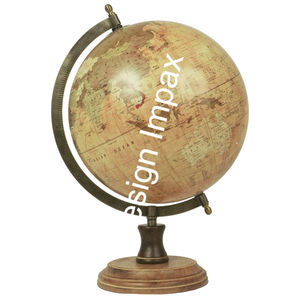Base en bois rotatif Globe modèle bureau décor fournitures Table objet décoratif cadeaux élégant milieu du siècle Globe Accent artisanat - Product Image 1