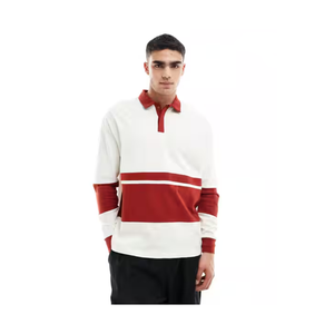 Camiseta de Manga Larga para Hombre, 100% Algodón, Corte y Costura Modernos, Costuras Duraderas, Transpirable y Antibolitas para Uso Casual - Product Image 1