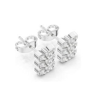 Pendientes de Diamantes con Diseño de Mariposa, 0.42 CT, Diamantes de Laboratorio, Claridad VVS-VS, Oro de 18KT, 14KT, 10KT y Plata 925, Oro Rosa, Amarillo - Product Image 5