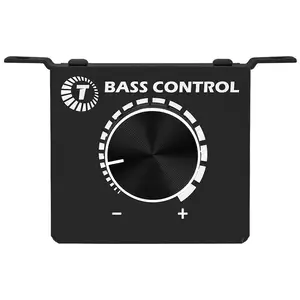 Taramp tombol Bass Universal, kontrol Bass mobil pengontrol Volume Amplifier RCA Audio ON/Off untuk Amp, hitam, kecil, Adjuster