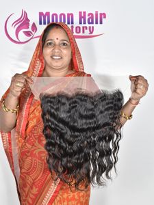 Exportation Vente ondulée de cheveux humains ondulés de couleur naturelle, noirs, doux, pour femmes, parfaits pour les salons, les fêtes et le quotidien - Product Image 3