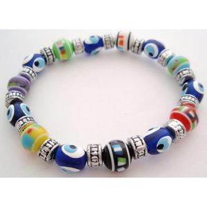 Mode perlée pour bracelet avec matière plastique de conception mauvais œil - Product Image 1