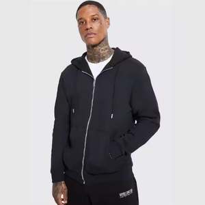 เสื้อฮู้ดมีซิปสำหรับผู้ชายเสื้อฮู้ดแบบมีซิปสไตล์ฮิปฮอปแบบเต็มตัวพิมพ์ลายแบบกำหนดเอง - Product Image 6