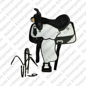 Sillín de equitación ligero hecho a medida, sillín de equitación de cuero genuino profesional de la mejor calidad en MOQ bajo - Product Image 6