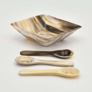 Cuenco de Cuerno de Búfalo Genuino para Guardar Joyas, Cuenco de Cuerno de Búfalo Natural para Servir, Centro de Mesa - Product Image 5