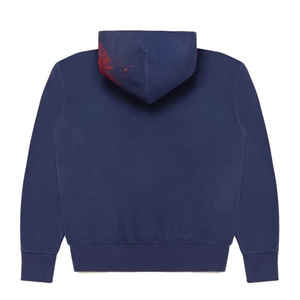 2025 Trending Custom Logo Acid Wash Sweat Suit 100% Cotton Embroidery Patch Flared Full Tracksuit Hoodie and Sweat pant for Men - Product Image 4