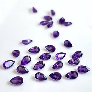 Amatista natural Corte de pera 4x6mm Facetado-Amatista suelta de alta calidad - Product Image 1