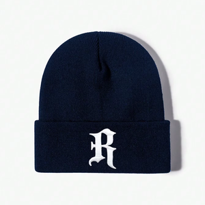 Gorro colorido acrílico Unisex recién llegado, estilo Y2K con puños, de Mohair Material, gorros de Jacquard personalizables - Product Image 1