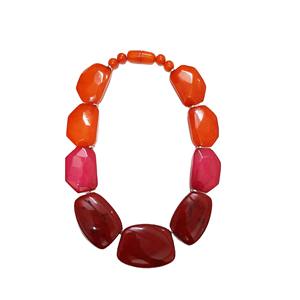 Collares de cuerno Vintage étnicos de alta calidad para mujer, cuentas de resina acrílica coloridas, regalo, joyería de moda india, estilo grueso para mujer - Product Image 6
