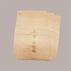 Grande pochette en papier kraft brun renforcé, capacité de 60 litres, pour la séparation des aliments ou des déchets, 50 pièces par paquet - Product Image 1