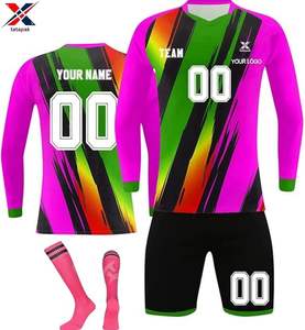 Nouveaux maillots de football pour enfants, légers, imprimés numériquement, respirants, séchage rapide, tissu 100% polyester, unisexe, personnalisables - Product Image 4