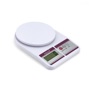Balance de cuisine numérique en plastique, alimentée par piles, portable, arrêt automatique, haute précision, mesure du poids - Product Image 1