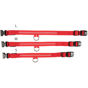 <span class=keywords><strong>Collar</strong></span> de entrenamiento de perro de nailon para mascotas con flash Led recargable y llamativo ajustable por USB para perros - Product Image 6