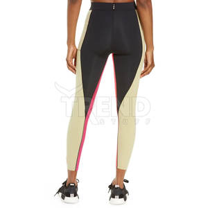 Pantalones de gimnasio para mujer de alta calidad 2024 XXL, mallas de entrenamiento de LICRA de secado rápido, mallas de Yoga personalizadas con cintura elástica sólidas - Product Image 3