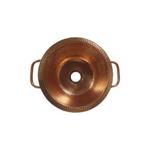 Évier de préparation en cuivre martelé fait à la main, rectangulaire, robuste, personnalisé pour les constructeurs de maisons de luxe, les restaurants, fournisseur OEM direct. - Product Image 6