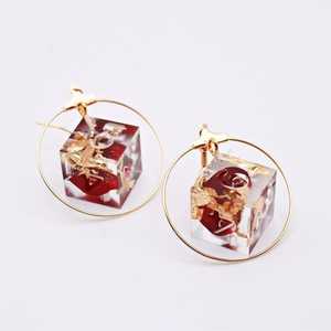 Pendientes de Resina Epoxi de Alta Calidad con Diseño de Río, Pendientes de Latón y Resina Epoxi de Diferentes Tamaños, Artesanía de Resina en Oferta - Product Image 2