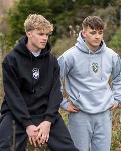 Survêtement personnalisé survêtements à rayures latérales 100% coton à capuche hommes joggers costume pantalon de survêtement évasé et ensemble de sweat à capuche - Product Image 1