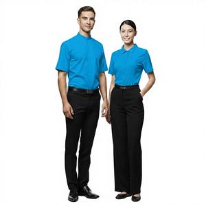 Conjunto de Uniforme Corporativo Personalizado en Color Azul para Personal, Hombres y Mujeres, Uniforme Formal para Recepción de Hotel, Fabricante de Uniformes de Oficina - Product Image 1