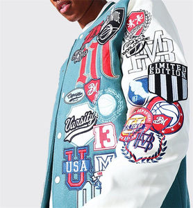 2025 nouvelle veste universitaire de baseball Letterman Street Style pour hommes personnalisée Logo avant prix de gros - Product Image 3