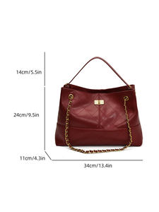 New Fashion Designer Women's Messenger <b>Bag</b> <b>Soft</b> <b>Leather</b> Zipper Crossbody Shoulder Purse Portable for Business Casual Everyday - Product Image 2