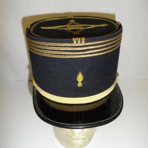 Casquette de colonel d'infanterie bandeau noir bonne nouvelle tresse d'or et noeud hongrois d'or Kepi chapeau civil Kepi - Product Image 1