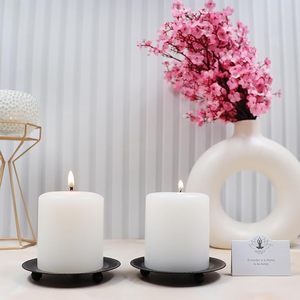 <b>Black</b> Antique Metal in Iron Powder Coating Candle Holder Wedding Christmas Home Decoration <b>Candlestick</b> Holders Stand - Product Image 2