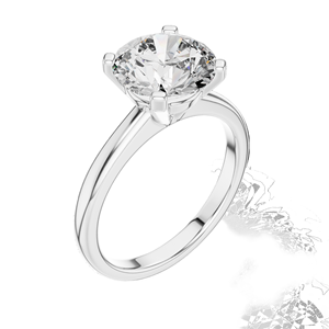 Anillo Solitario con Diamante Cultivado en Laboratorio de Corte Brillante Redondo de 2.5 CT para Mujer, Diamante VVS-VS EF CVD, Oro de 18K, 14K, 10K y Plata 925 - Product Image 4