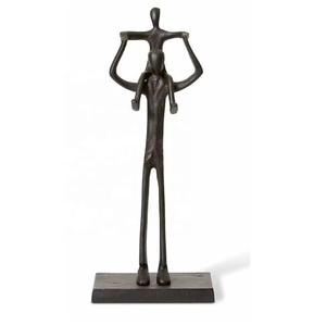 3 Figurines d'Hommes Ordinaires Finition Or Sculpture Artistique Décorative Accent pour la Maison de Luxe Bureau et Style Intérieur - Product Image 6