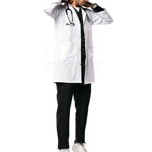 เสื้อโค้ทสครับสำหรับผู้ใหญ่เสื้อโค้ทสำหรับโรงพยาบาลดีไซน์เฉพาะสไตล์ปากีสถาน - Product Image 1