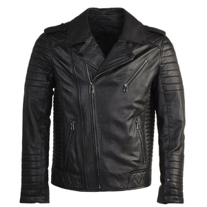 Chaqueta de cuero suave y cómoda ajustada a la moda más popular personalizada ODM para hombre a un precio razonable - Product Image 1