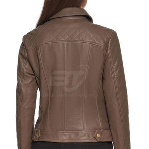 แจ็กเก็ตหนังสตรีแบบใหม่ล่าสุดแฟชั่นสตรี - Product Image 4