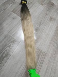 Extensions de cheveux vierges Remy sans nœuds, haute qualité, liens en kératine, pointe plate, lisses, blondes, couleur personnalisée, origine Vietnam - Product Image 4