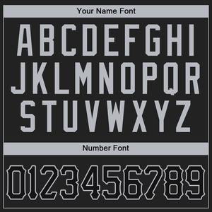 Camiseta de béisbol auténtica negra-gris personalizada - Product Image 3