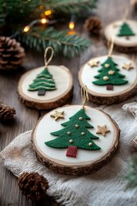 Beautiful Wooden Christmas Hanging Decoration For <b>Door</b> And Entryway Adding Warm <b>Rustic</b> Charm To Holiday Home Style - Product Image 6