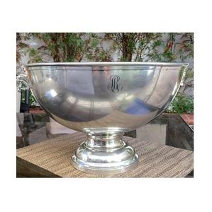 Metal <b>Stainless</b> <b>Steel</b> <b>Wine</b> <b>Cooler</b> Bowl with Sided Handle Round Shaped Metal Aluminium Black Antique Champagne Tub - Product Image 3