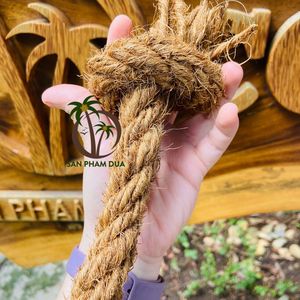 Juguete masticable de coco sostenible para mascotas-Juguete de cuerda natural hecho a mano para perros y animales pequeños - Product Image 6