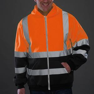 Blouson d'aviateur d'extérieur à col montant et à poches multiples pour hommes Uniforme professionnel de sécurité industrielle avec logo sur le devant - Product Image 4