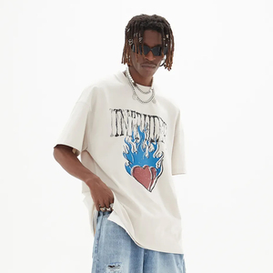 Venta al por mayor a granel Shaka Wear Camisetas Impresión personalizada Bordado Personalizado en blanco Unisex Camiseta de gran tamaño - Product Image 4