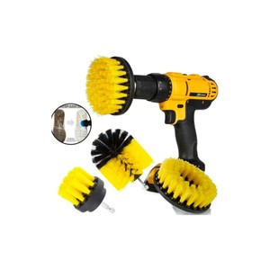 Juego de 3 Cepillos para Taladro para Limpieza de Baños, Duchas, Ruedas y Asientos de Automóviles - Product Image 1