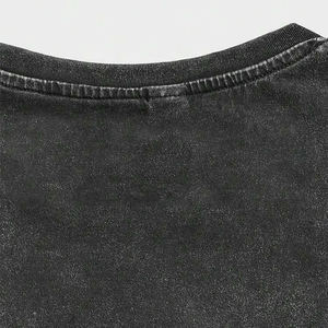 Últimas camisetas de gran tamaño impresas con pantalla de lavado ácido de moda para hombres 100% hombro caído de bambú de alta calidad nuevo diseño para Fitness - Product Image 3