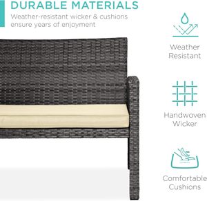 Ensemble de canapé de patio en rotin PE moderne fabricant de mobilier d'extérieur - Product Image 4