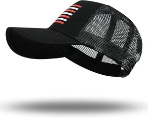 Casquette personnalisée de haute qualité effet vieilli, casquette de camionneur drapeau américain, casquette de baseball, chapeau bob non structuré délavé à l'acide - Product Image 4