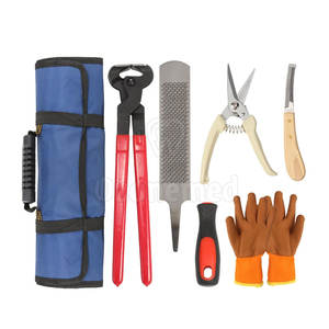 Herramientas profesionales para el cuidado de pezuñas de caballos, juego completo de herradores para mantenimiento de pezuñas de caballos y ajuste de zapatos de alta calidad y reutilizable - Product Image 3