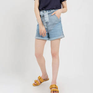 Vente en ligne : Shorts pour femmes de haute qualité, respirants, séchage rapide, 100% coton, grandes tailles, personnalisables, taille haute - Product Image 4