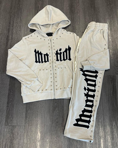 Street Custom Hoodie Sweatsuits Causal Jogger Tracksuit Sweatpants Set <b>Pullover</b> <b>Men</b> Hoodie and Pants Puff Printing <b>Men</b> Sweatsuit - Product Image 1