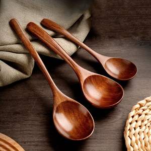 Accessoires de cuisine Cuillère en bois d'acacia Set d'ustensiles antiadhésifs Spatules de cuisine en bois Cuillères en bois pour la cuisine - Product Image 6