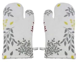 100% coton biologique personnalisé imprimé Chef cuisine gants résistant à la chaleur four mitaines pour cuisine BBQ micro-ondes-vente en gros écologique - Product Image 4
