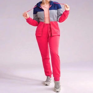 ชุดเซ็ตสองชิ้นสไตล์สตรีทแวร์ลายพิมพ์สำหรับฤดูใบไม้ร่วง ผลิตจากผ้าฝ้ายฟลีซน้ำหนักเบา เป็นมิตรกับสิ่งแวดล้อม เสื้อฮู้ดดี้และกางเกงจ็อกเกอร์หลากสี - Product Image 3