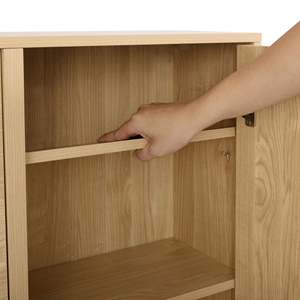 Sisco Solid Oak <b>Shoe</b> Cabinet with Door Scandinavian-Style Minimalist <b>Shoe</b> <b>Bench</b> for Home Living Room Furniture for Home Entryway - Product Image 4